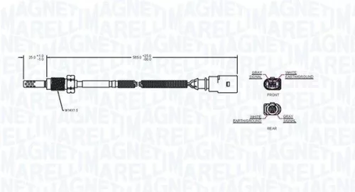 MAGNETI MARELLI Sensor, exhaust gas temperature (172000123010)