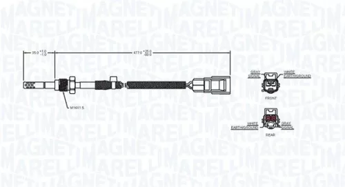 MAGNETI MARELLI Sensor, exhaust gas temperature (172000167010)