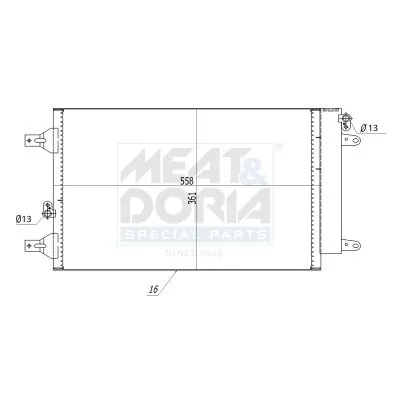 MEAT & DORIA Condenser, air conditioning (991066)
