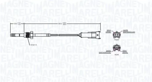 MAGNETI MARELLI Sensor, exhaust gas temperature (172000177010)