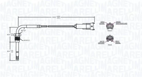 MAGNETI MARELLI Sensor, exhaust gas temperature (172000231010)