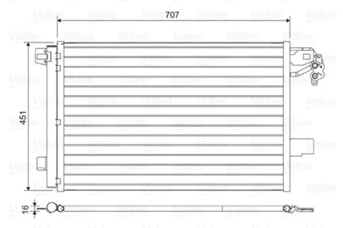 VALEO Condenser, air conditioning (814461)