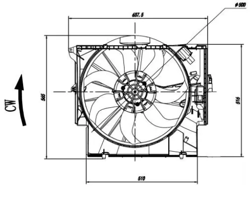 NRF Fan, engine cooling (47923)