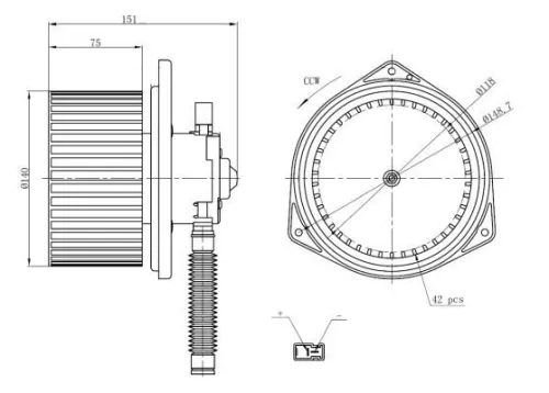 NRF Interior Blower (34286)