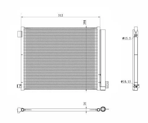 NRF Condenser, air conditioning (350469)
