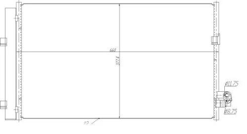 NRF Condenser, air conditioning (350476)