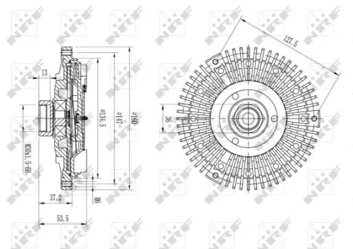 NRF Clutch, radiator fan (49633)
