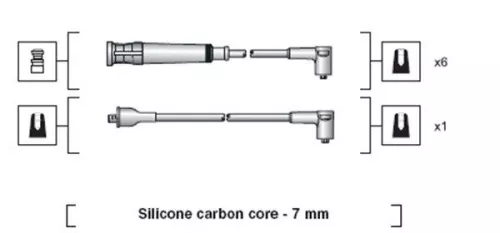 MAGNETI MARELLI Ignition Cable Kit (941318111044)