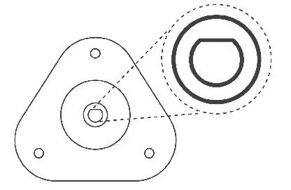 KYB Repair Kit, suspension strut support mount (SM5658)