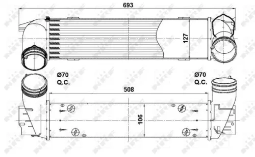 NRF Charge Air Cooler (30386)