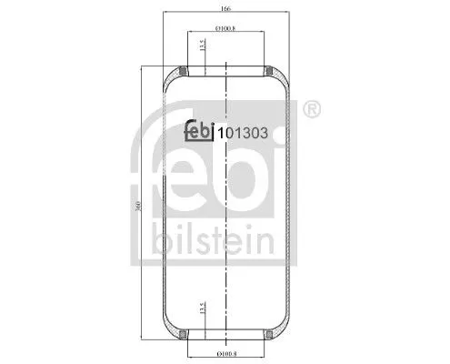 FEBI BILSTEIN Bellow, air suspension (101303)