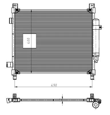 NRF Condenser, air conditioning (350420)