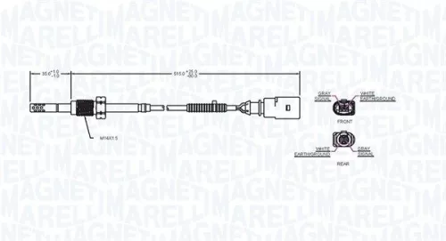 MAGNETI MARELLI Sensor, exhaust gas temperature (172000071010)