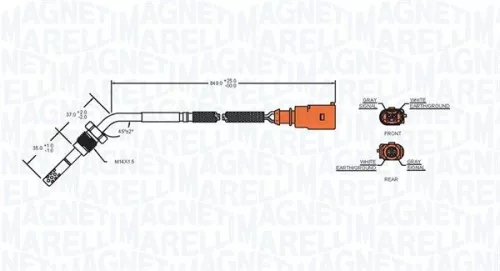 MAGNETI MARELLI Sensor, exhaust gas temperature (172000073010)
