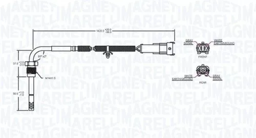 MAGNETI MARELLI Sensor, exhaust gas temperature (172000077010)