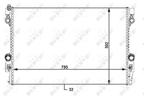NRF Radiator, engine cooling (59172)
