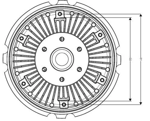 NRF Clutch, radiator fan (47924)