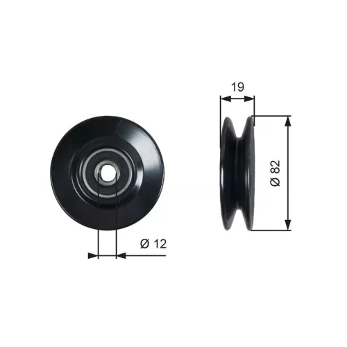 Deflection Pulley/Guide Pulley, V-belt