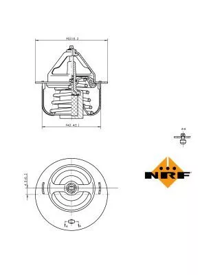 NRF Thermostat, coolant (725057)