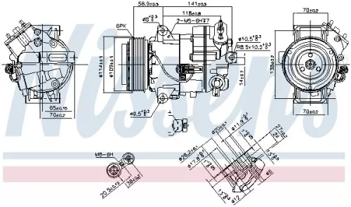 NISSENS Compressor, air conditioning (890263)