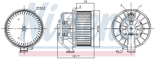 NISSENS Interior Blower (87493)