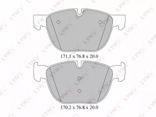 Disc brake pads, front