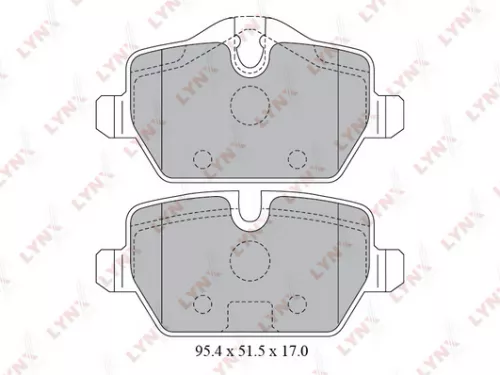 Disc brake pads, rear