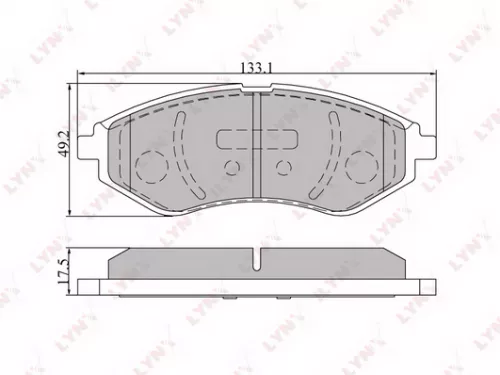 Disc brake pads, front