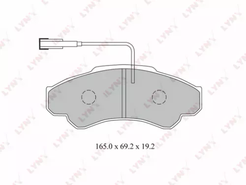 Disc brake pads, front