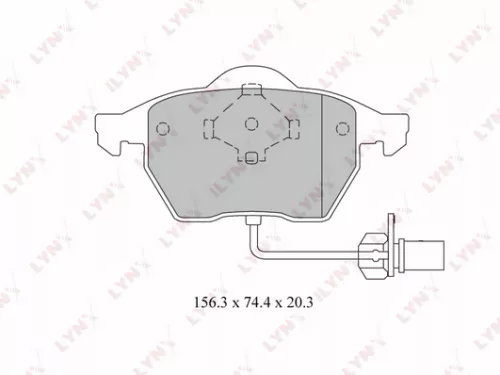 Disc brake pads, front