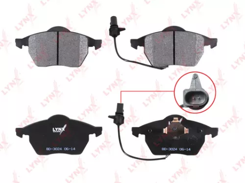 LYNXAUTO Disc brake pads, front (BD-3024)