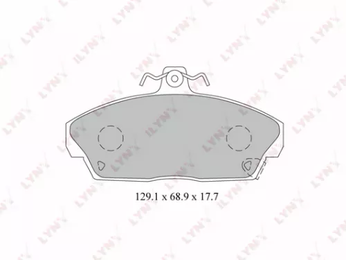 Disc brake pads, front