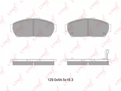 LYNXAUTO Disc brake pads, front (BD-3433)