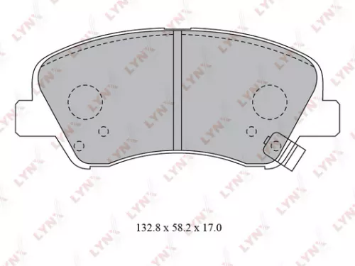 Disc brake pads, front