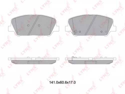 Disc brake pads, front