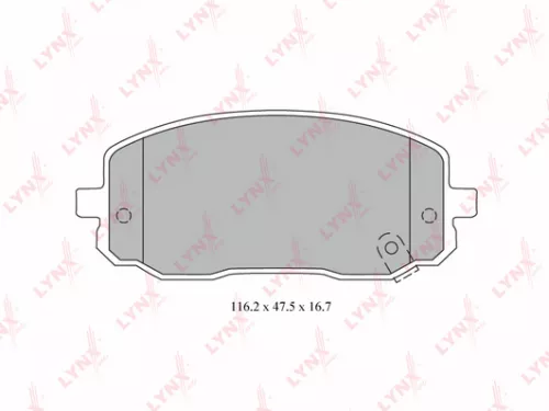 Disc brake pads, front