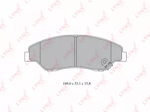 Disc brake pads, front