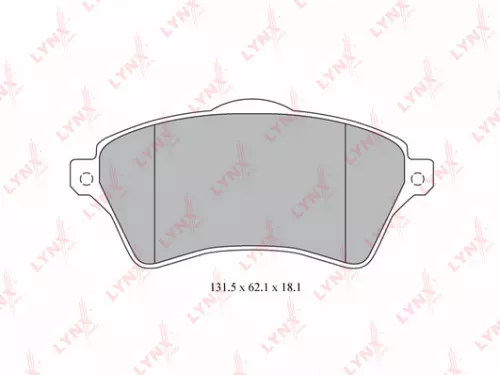 Disc brake pads, front