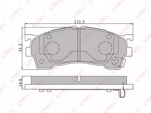 Disc brake pads, front