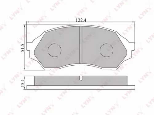 Disc brake pads, front