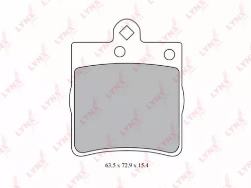 Disc brake pads, rear