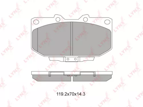 Disc brake pads, front
