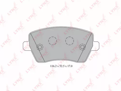 Disc brake pads, front