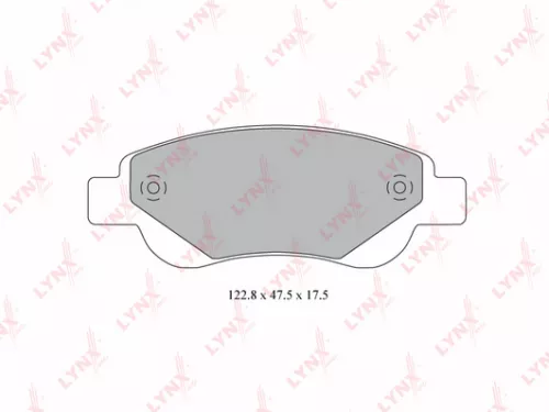 Disc brake pads, front