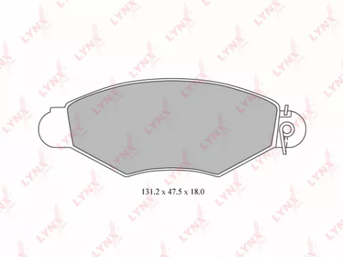 Disc brake pads, front