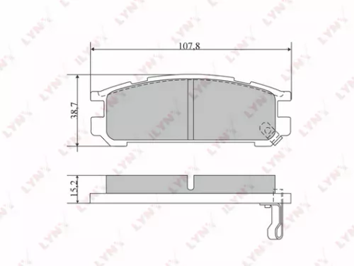 Disc brake pads, rear
