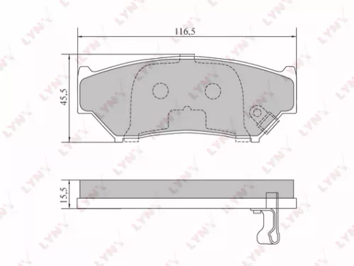 Disc brake pads, front