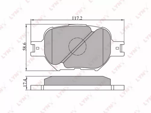 Disc brake pads, front