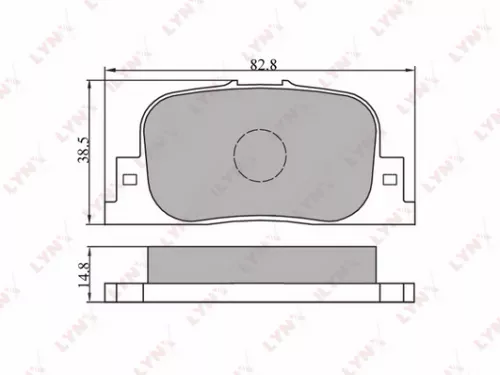 Disc brake pads, rear
