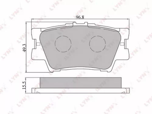 Disc brake pads, rear